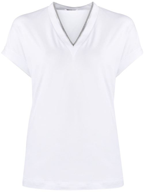 T-shirt con dettaglio Monile BRUNELLO CUCINELLI | M0T18BD222C159